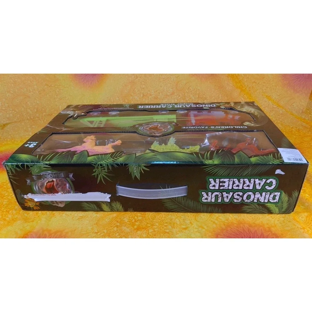Dinosaur Carrier Super Semi Truck With 4 Dinosaurs Childrens Favorite 3+‎ New